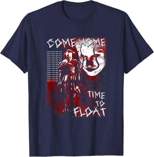 IT: Chapter Two Pennywise Time To Float Halloween T-Shirt - T-Shirt | Navy