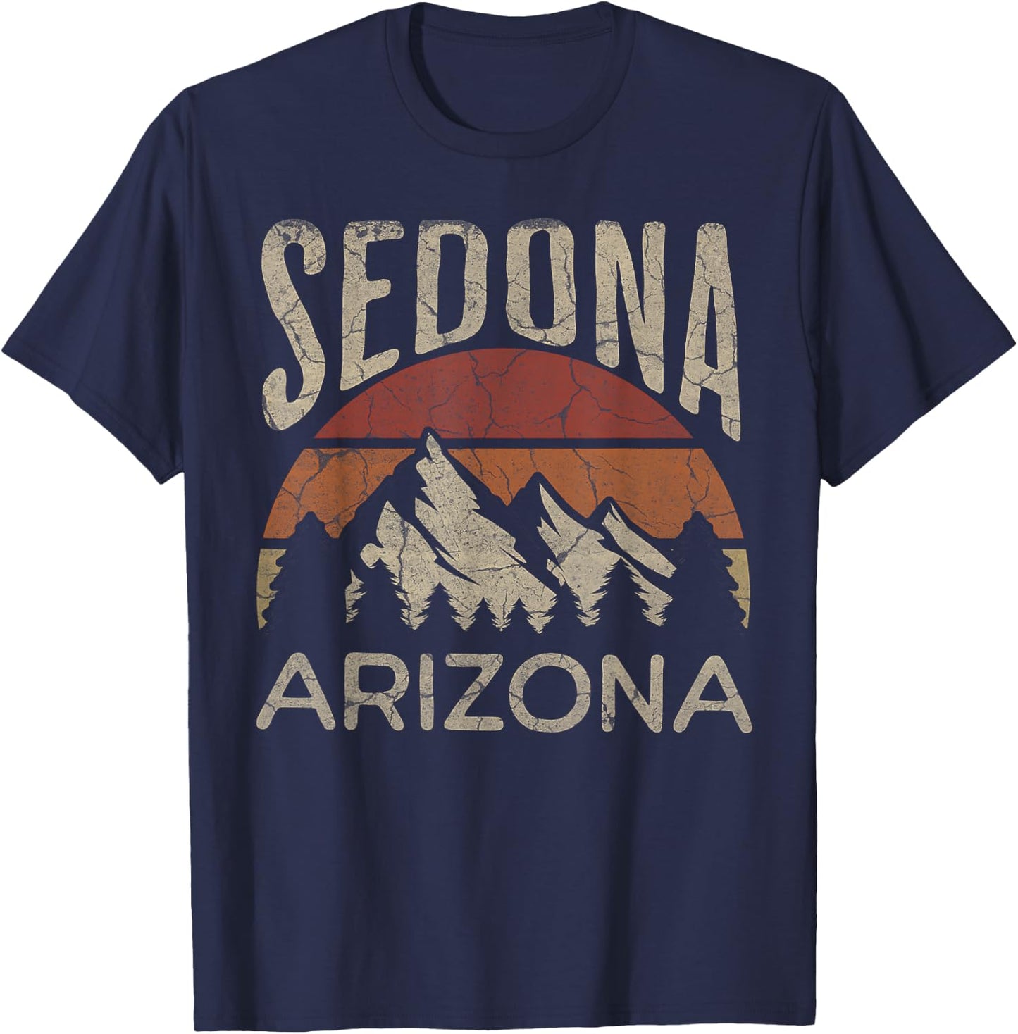 Sedona Arizona Nature Hiking Outdoors T-Shirt - T-Shirt | Navy