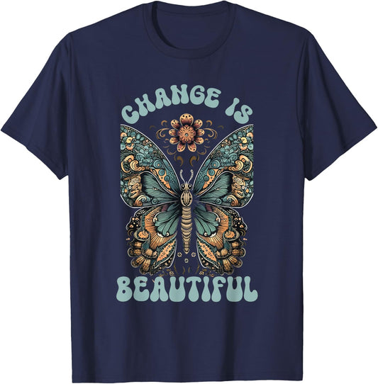 Metamorphosis Entomology Insects Cute Butterfly Souvenir T-Shirt - T-Shirt | Navy