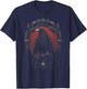 Crow Bird Dark Mystic Nordic Raven Black Gothic Occult Viking Witchcraft T-Shirt - T-Shirt | Navy
