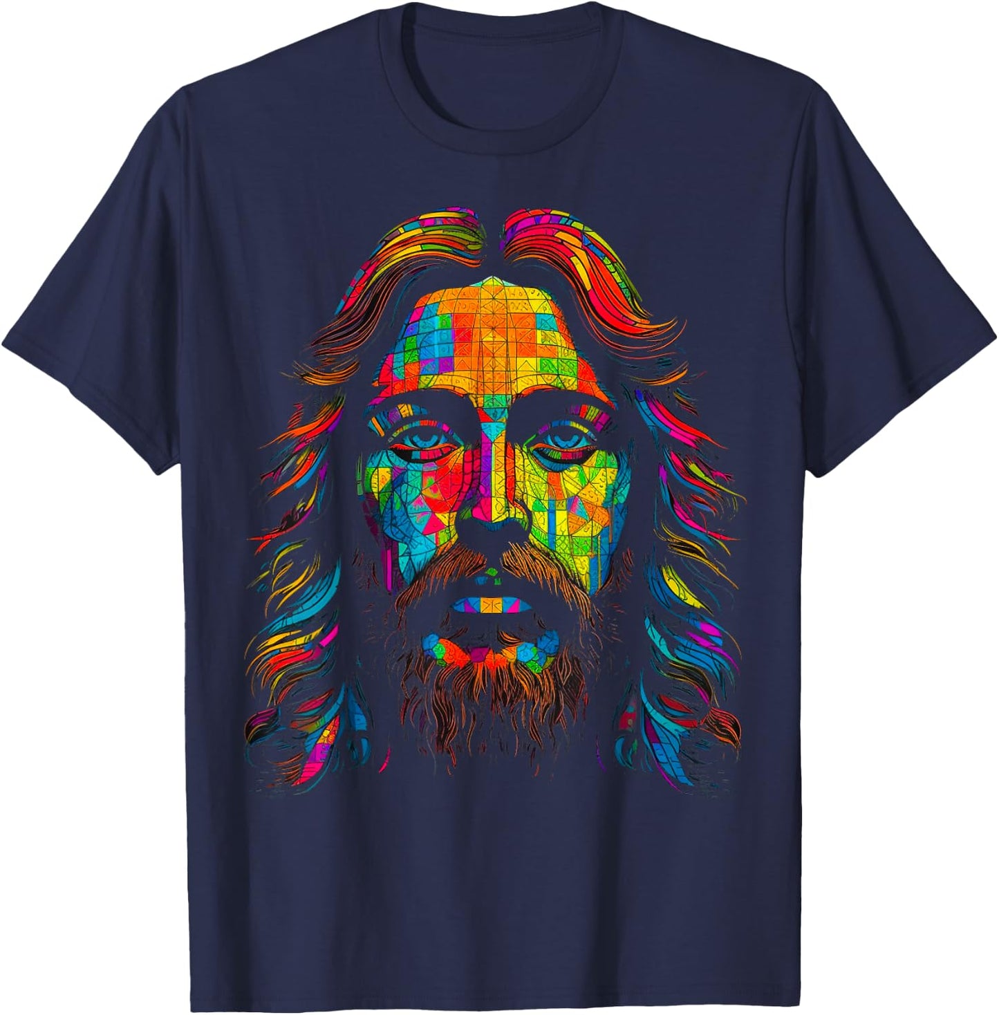 Pop Art Jesus Christ T-Shirt - T-Shirt | Navy