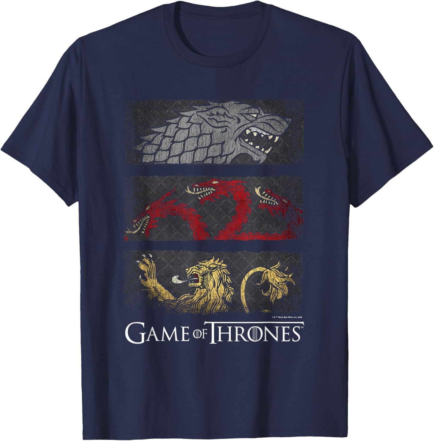 Game of Thrones Sigil Banners T-Shirt - T-Shirt | Navy
