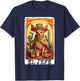 Funny Cinco De Mayo Chihuahua El Jefe Mexican Tarot Card T-Shirt - T-Shirt | Navy