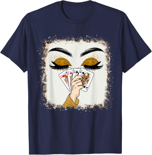 All Queens Playing Her Hand Card Game Casino T-Shirt - T-Shirt | Navy