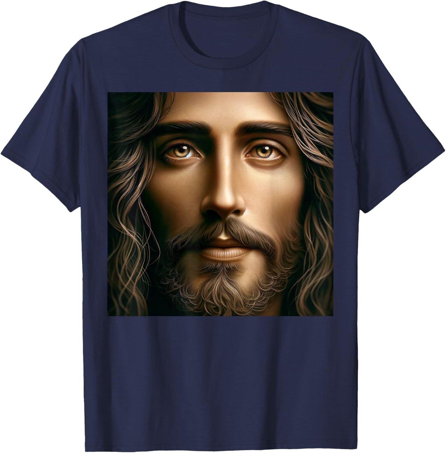 Jesus' Face T-Shirt - T-Shirt | Navy