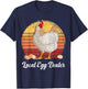 Supporting Local Egg Dealer Chickens Egg Lover Women Men T-Shirt - T-Shirt | Navy