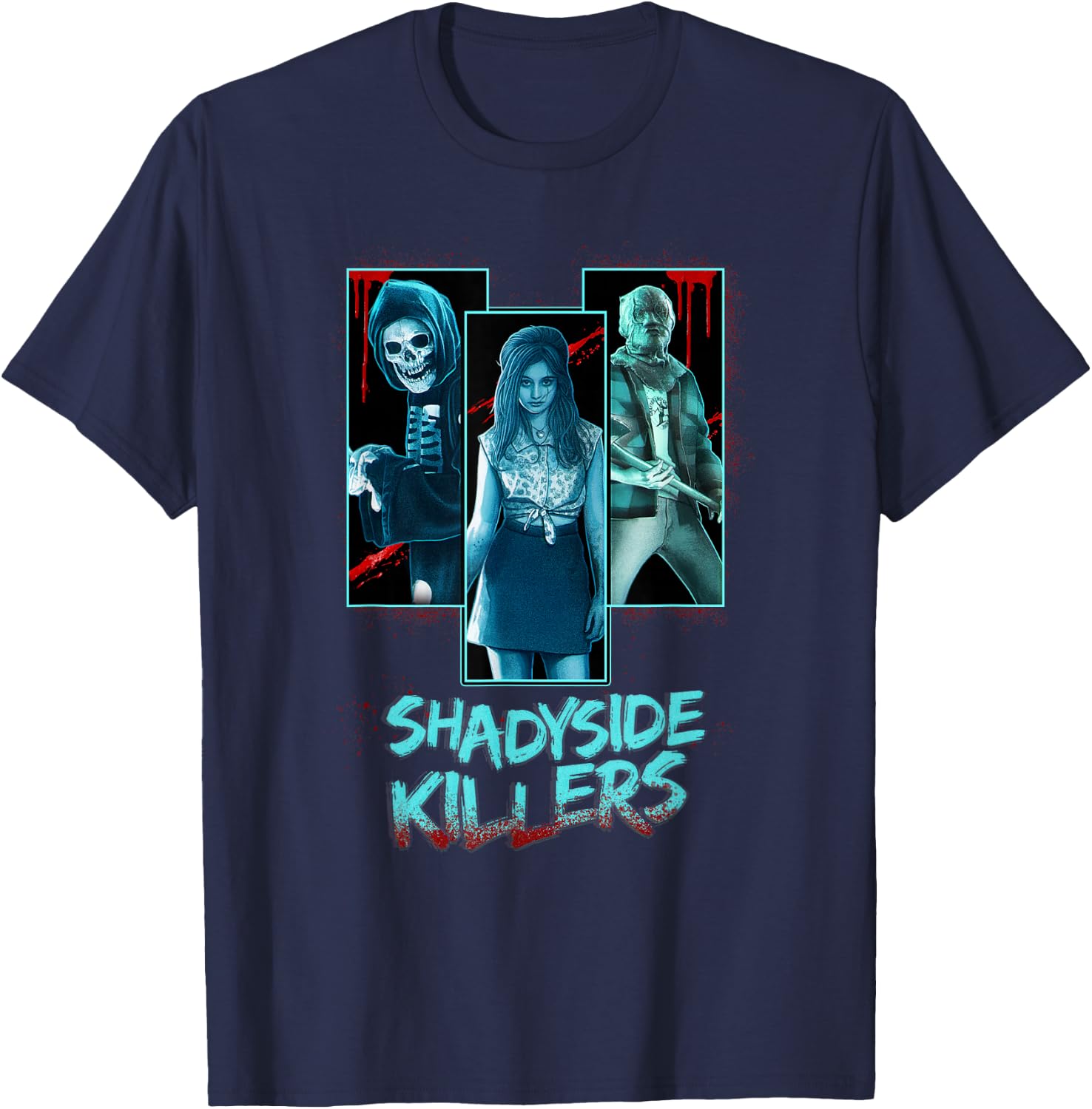 Fear Street Shadyside Killers Panels T-Shirt - T-Shirt | Navy