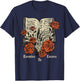 Enemies to Lovers Book Reader Roses Bookish Booktok Retro T-Shirt - T-Shirt | Navy
