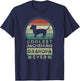 Coolest Dachshund Grandpa Ever, Father's Day, Grandfather T-Shirt - T-Shirt | Navy