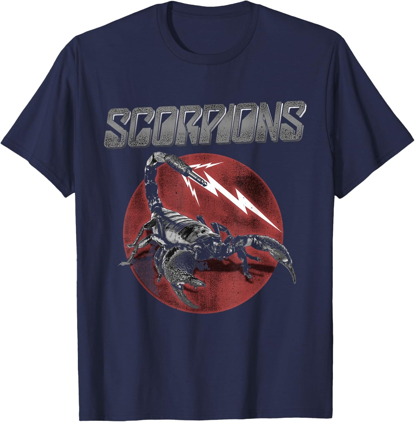 Official Scorpions 7 Jack Plug Black T-Shirt - T-Shirt | Navy