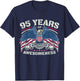 Patriotic 95th Birthday USA I American Patriot 95 Years T-Shirt - T-Shirt | Navy