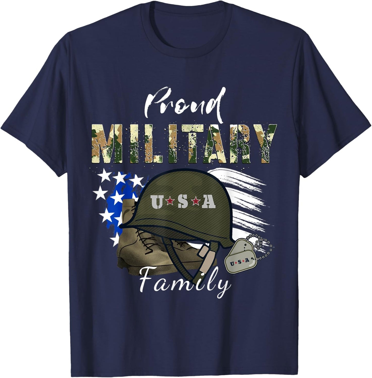 Army Graduation Proud Military Family Mom Dad Brother Sister T-Shirt - T-Shirt | Navy