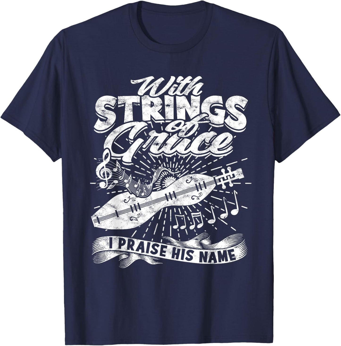 Dulcimer Player Mountain Dulcimer T-Shirt - T-Shirt | Navy
