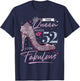 This Queen Makes 52 Looks Fabulous Shirt 52nd Birthday Women T-Shirt - T-Shirt | Navy