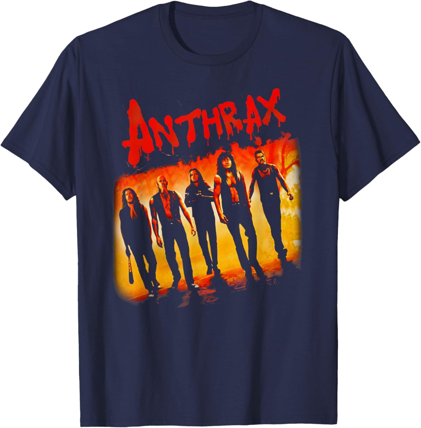 Anthrax – Warriors T-Shirt - T-Shirt | Navy