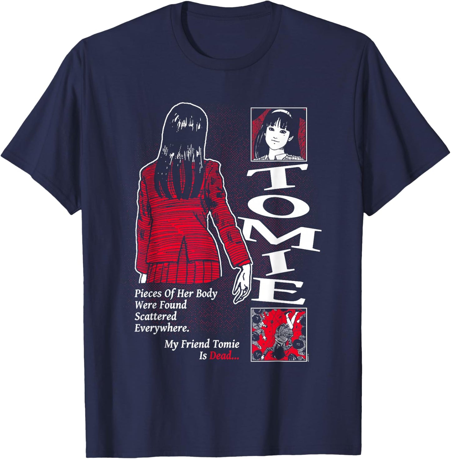Junji Ito My Friend Tomie T-Shirt - T-Shirt | Navy