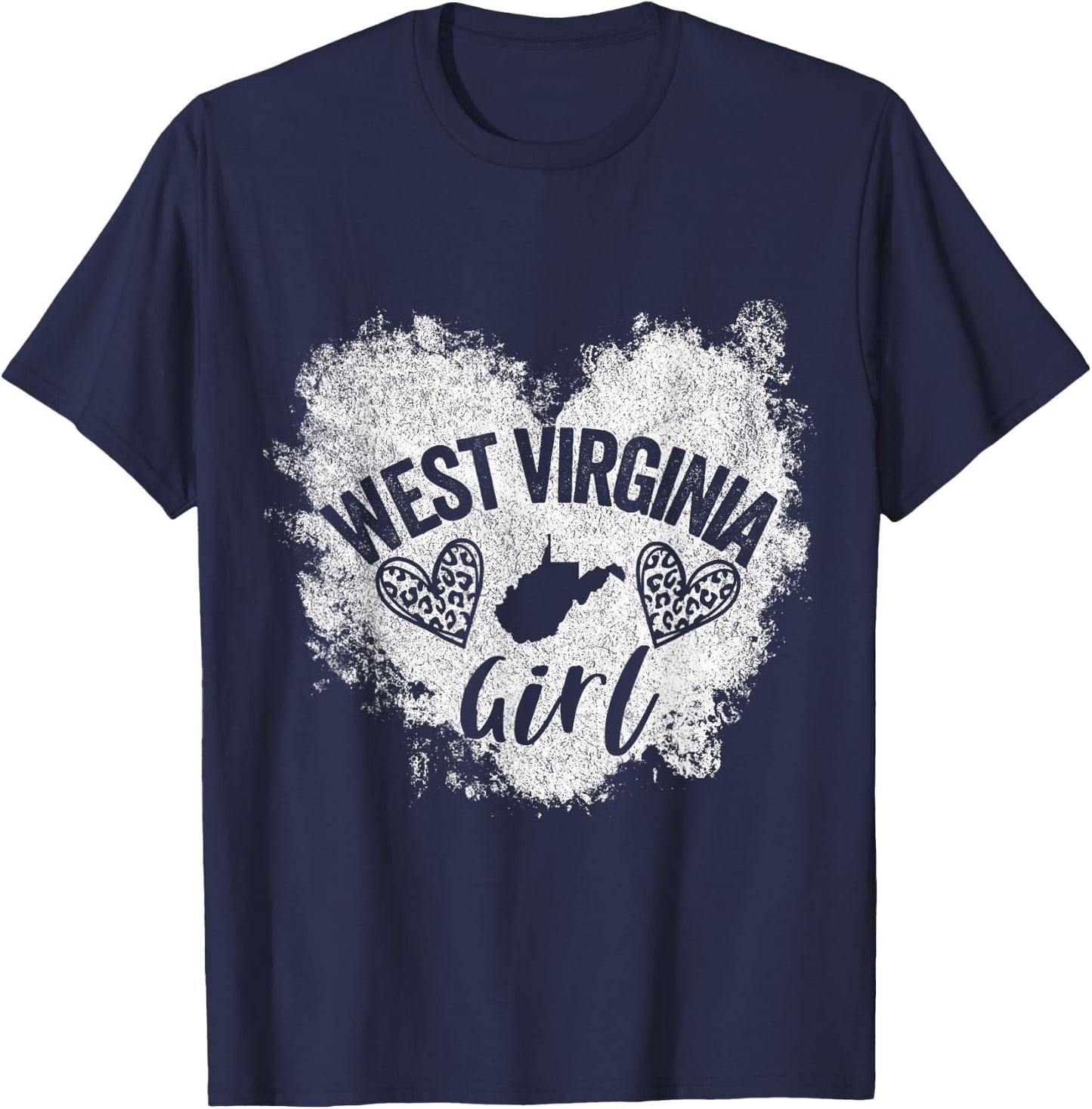 West Virginia Girl Funny Hometown West Virginia Home T-Shirt - T-Shirt | Navy