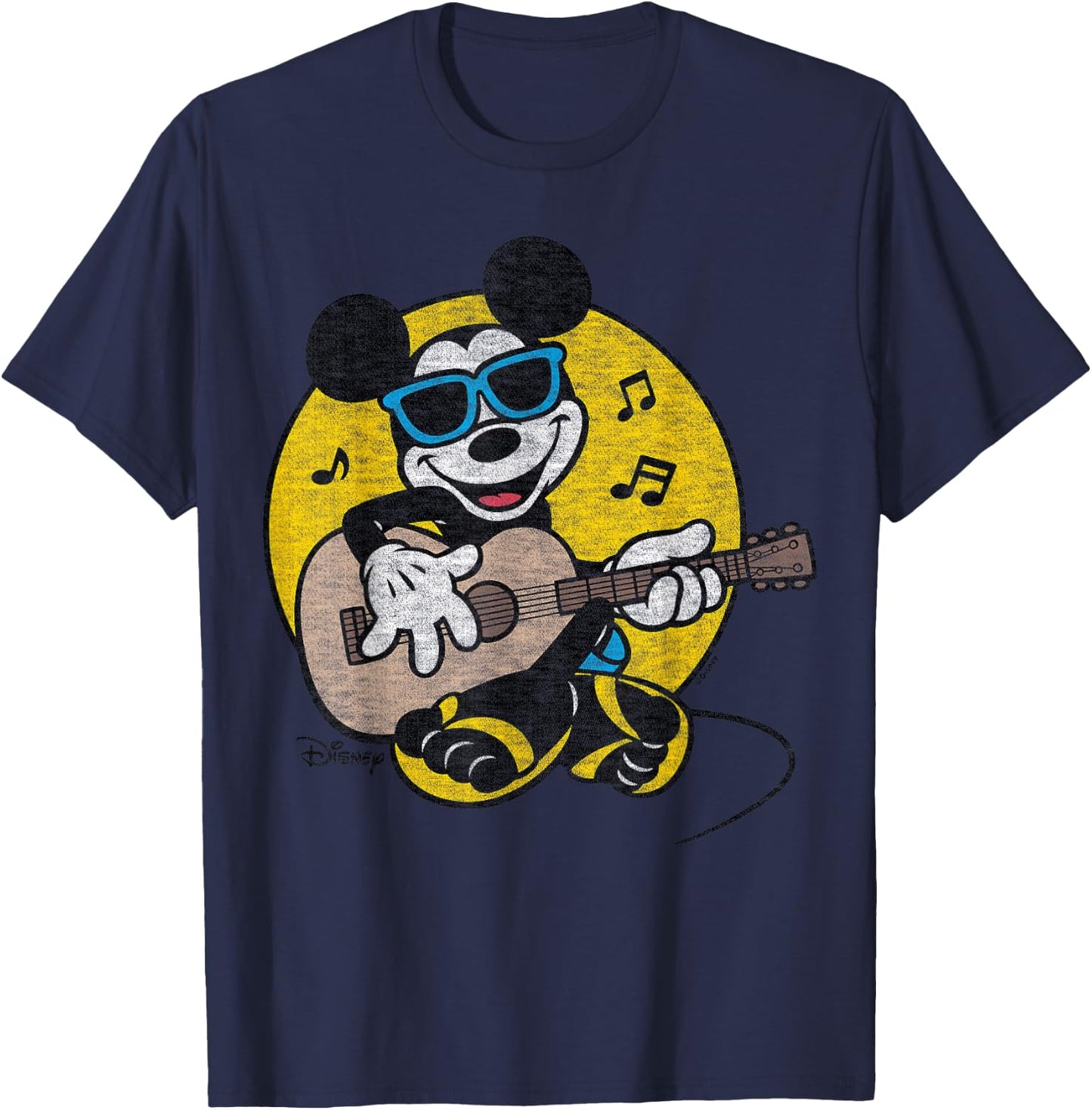 Disney - Mickey And Guitar T-Shirt - T-Shirt | Navy