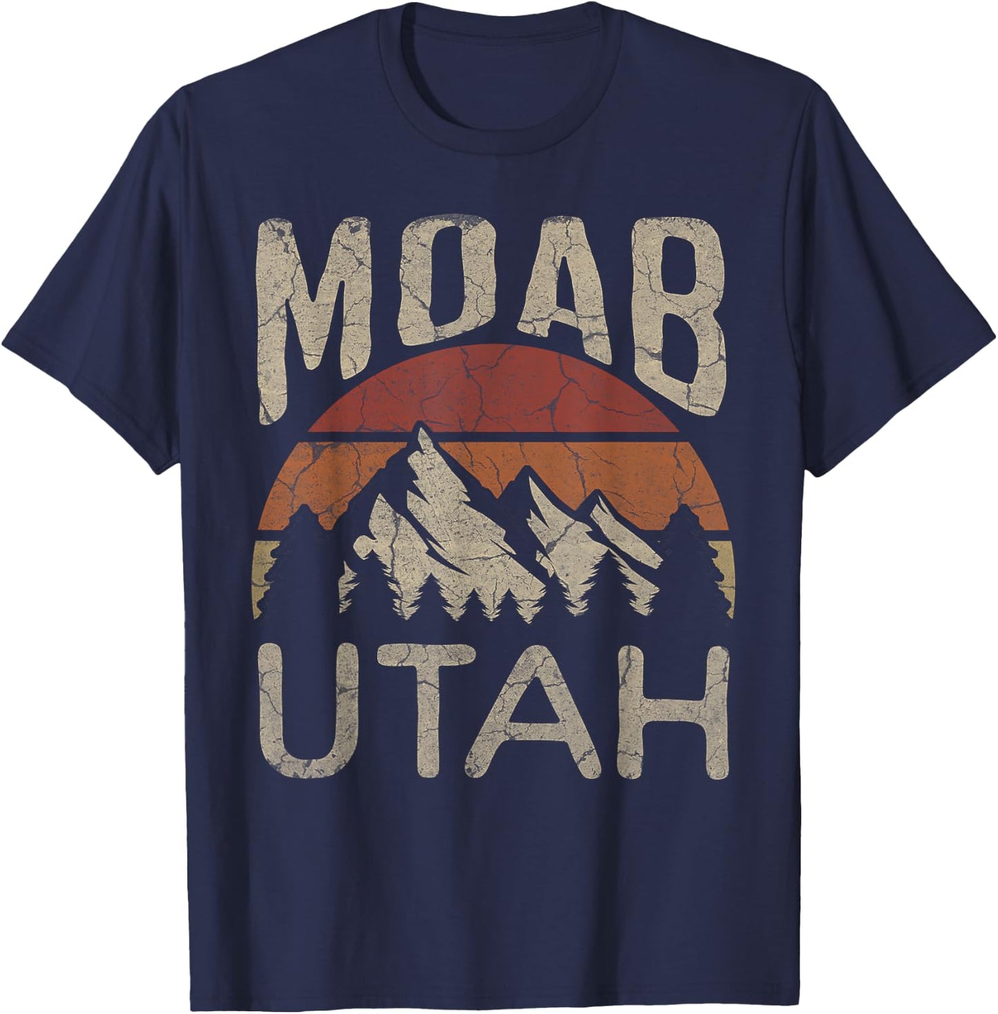 Moab Utah Nature Hiking Outdoors T-Shirt - T-Shirt | Navy