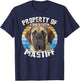 Mastiff Retro Property Of T-Shirt - T-Shirt | Navy