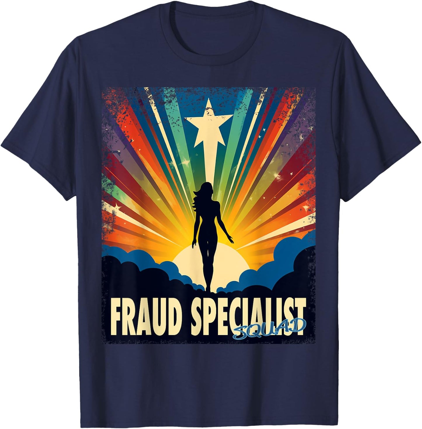 Fraud Specialist Funny Female Hero Job Women T-Shirt - T-Shirt | Navy