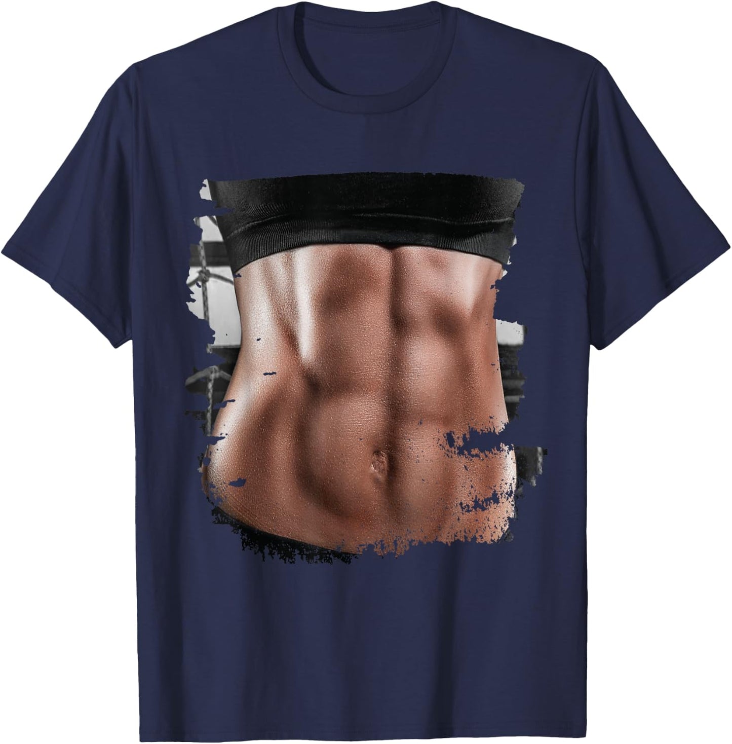 Fake Muscle I Woman Fitness Dream Woman Fitness Women Body T-Shirt - T-Shirt | Navy