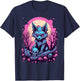 Wolf Pastel Goth Kawaii Cute Creepy Cool Stuff T-Shirt - T-Shirt | Navy