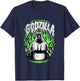 Godzilla Green Flames Edit T-Shirt - T-Shirt | Navy
