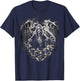 Grim Reaper Skull Heart Scythe Skeleton Angel Death Horror T-Shirt - T-Shirt | Navy