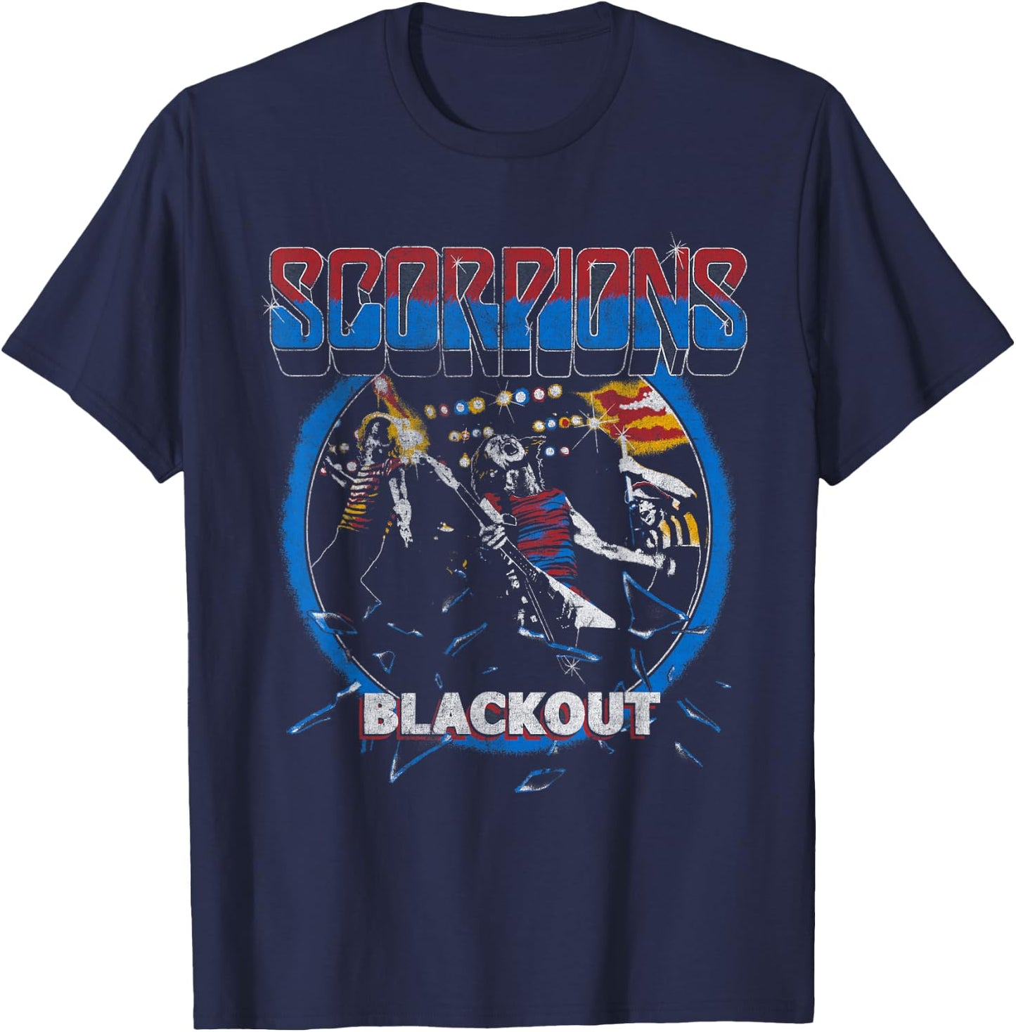 Official Scorpions Blackout Live Small T-Shirt - T-Shirt | Navy