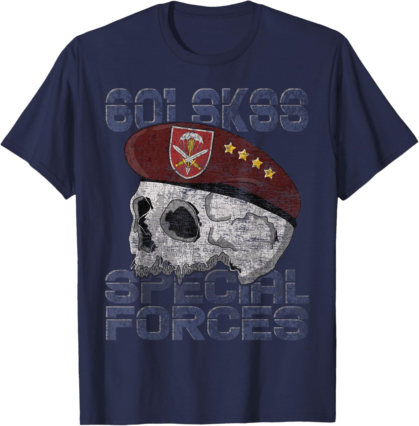 Czech Army 601st Special Force Moravec Czech Military T-Shirt - T-Shirt | Navy