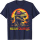 Noah Saurus Funny Personalized Dinosaur T Rex Name Boy T-Shirt - T-Shirt | Navy