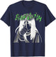 Official Billie Eilish Coffee Animated T-Shirt - T-Shirt | Navy