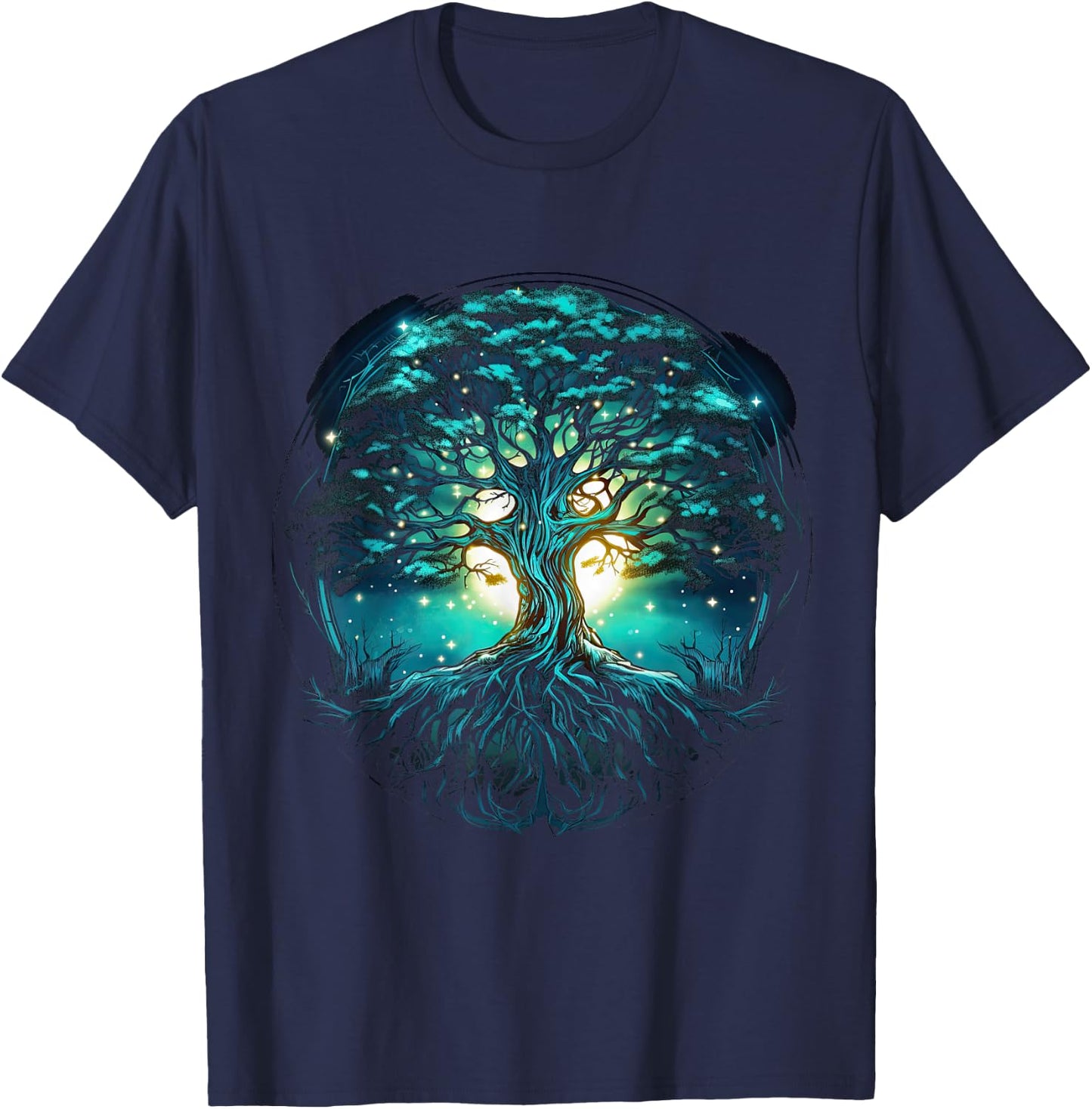 Tree of Life Viking Midgard Thor Walhalla T-Shirt - T-Shirt | Navy