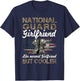 National Guard Girlfriend Proud Girlfriend Military Gifts T-Shirt - T-Shirt | Navy