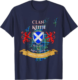 Keith Scottish Family Clan Middle Ages Mischief T-Shirt - T-Shirt | Navy