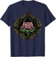 Colorful Lotus Flower on floral Lotus Flower T-Shirt - T-Shirt | Navy