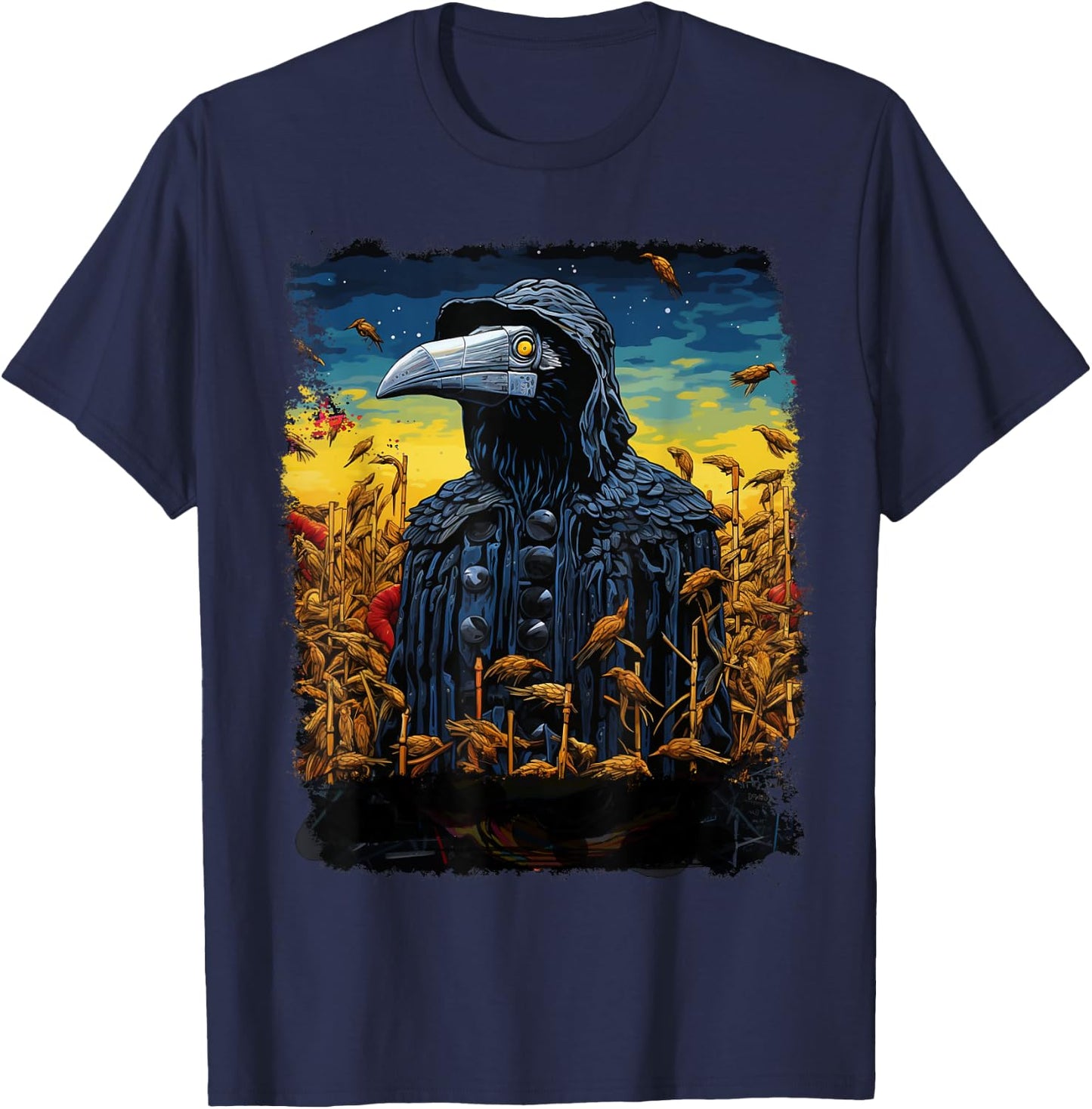 Halloween Plague Doctor T-Shirt - T-Shirt | Navy