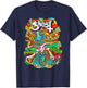 Ghost – Satanic Panic Neon Poster T-Shirt - T-Shirt | Navy