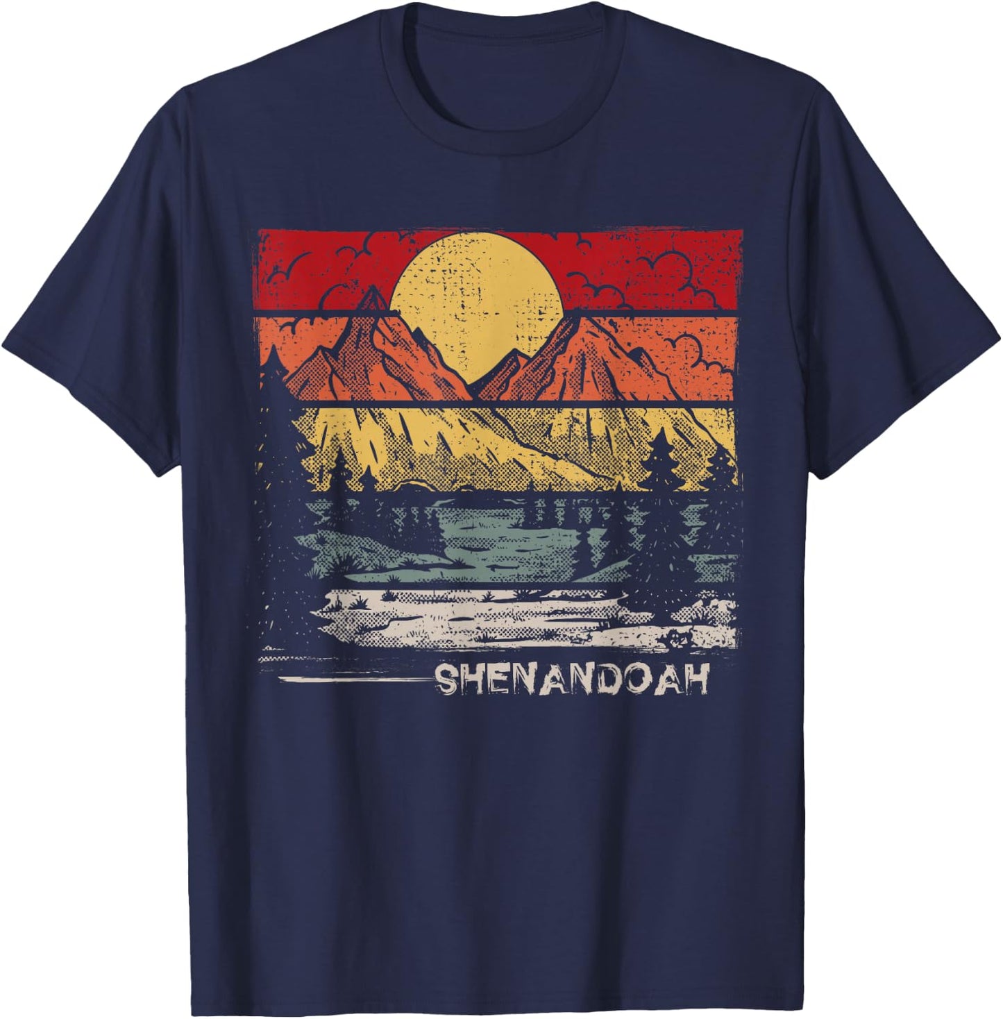 Retro Shenandoah National Park US Vintage Shenandoah T-Shirt - T-Shirt | Navy