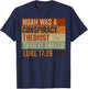 Funny Christian Religious Pun Men Women Humor Conservative Noah Was A Conspiracy Theorist T-Shirt - T-Shirt | Navy