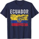 Ecuador Flag Distressed - Men Women Kids - Ecuadorian Flag T-Shirt - T-Shirt | Navy