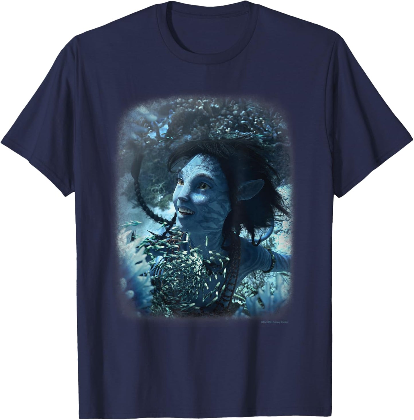 Avatar: The Way of Water Kiri Joy Beneath the Waves Na'vi T-Shirt - T-Shirt | Navy