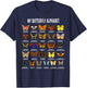 Types of Butterflies Alphabet ABC Butterfly Identification T-Shirt - T-Shirt | Navy