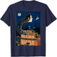 Hokusai Mansion of the Plates Okiku Japanese art Halloween T-Shirt - T-Shirt | Navy