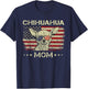 Chihuahua Mom Dog Lovers American Flag 4th Of July Women Men T-Shirt - T-Shirt | Navy