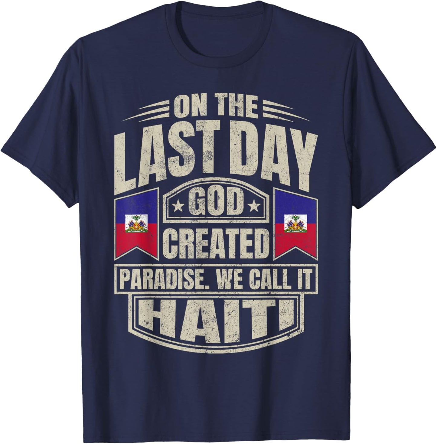 Haitian Men & Women Haiti T-Shirt - T-Shirt | Navy