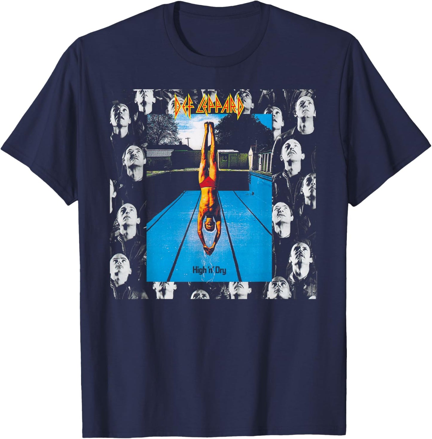 Def Leppard - High 'n' Dry T-Shirt - T-Shirt | Navy
