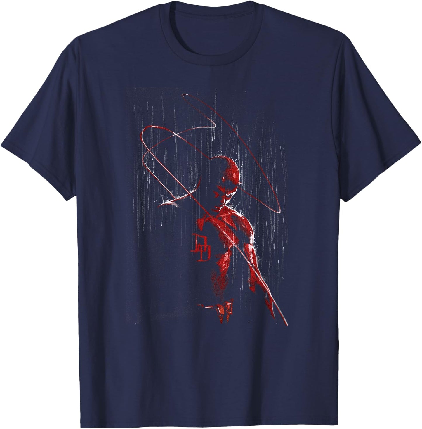 Marvel Daredevil in The Rain Annual #1 Comic Variant Cover T-Shirt - T-Shirt | Navy