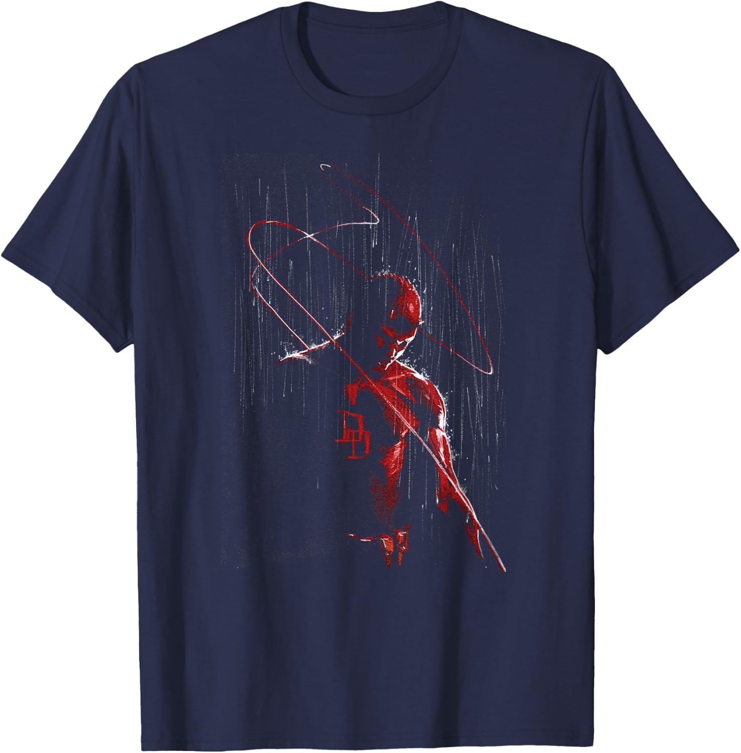 Marvel Daredevil in The Rain Annual #1 Comic Variant Cover T-Shirt - T-Shirt | Navy